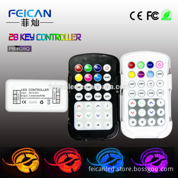 Home decoration use DC12 24V LED strip RGB 3 channels RF led controller